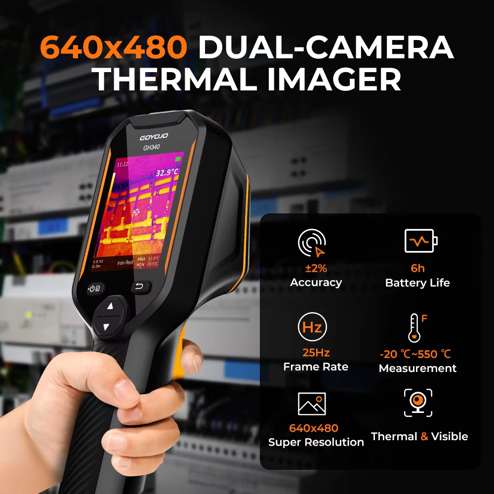 Electronics Repair Images - กล้องถ่ายภาพความร้อน GOYOJO GH340 Super IR 640x480