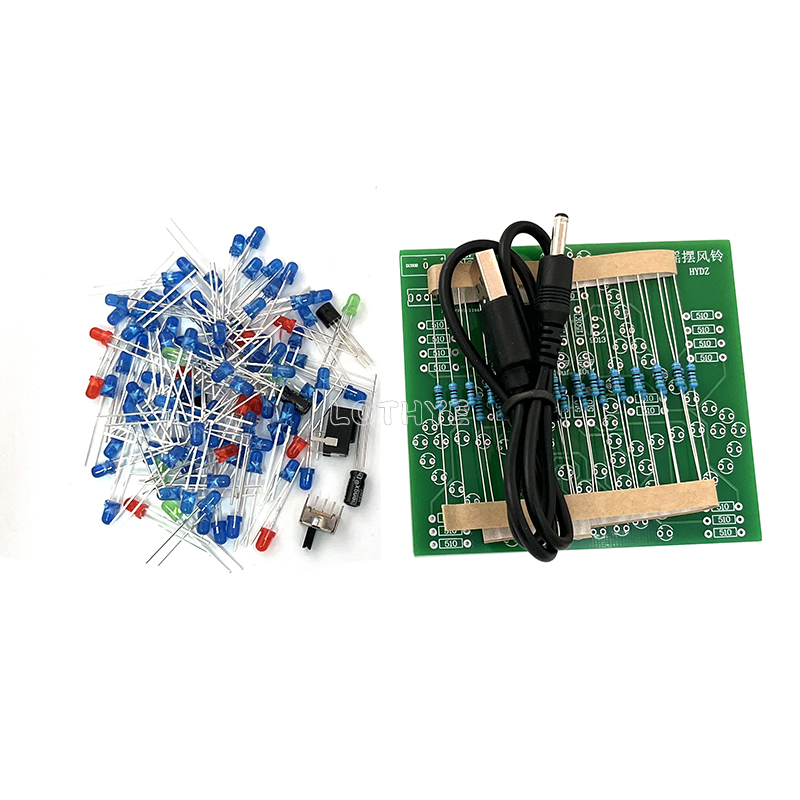 DC 3-5V DIY LED Swing Wind Chi - Electronics Repair School บทวิจารณ์และราคา