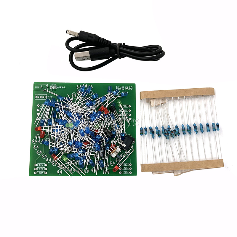 DC 3-5V DIY LED Swing Wind Chi - Electronics Repair School บทวิจารณ์และราคา