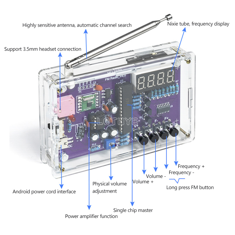 DIY ชุดอิเล็กทรอนิกส์ RDA5807S - Electronics Repair School บทวิจารณ์และราคา